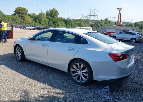 2016 Chevrolet Malibu Premier z USA, uszkodzony, nr VIN 1G1ZH5SX1GF351278